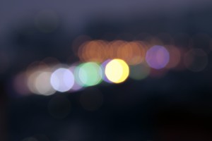abstract blurry lights